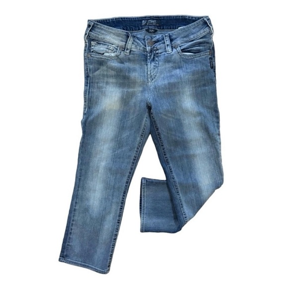 Silver Jeans Denim - SILVER JEANS 🖤 Suki Mid Capri Jeans ✨ Size 31 Mid Rise Straight Leg